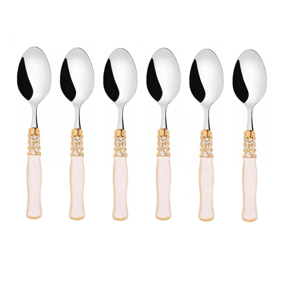 Conjunto 6 Colheres Sopa de Mesa Jantar Luxo Selene Bugatti
