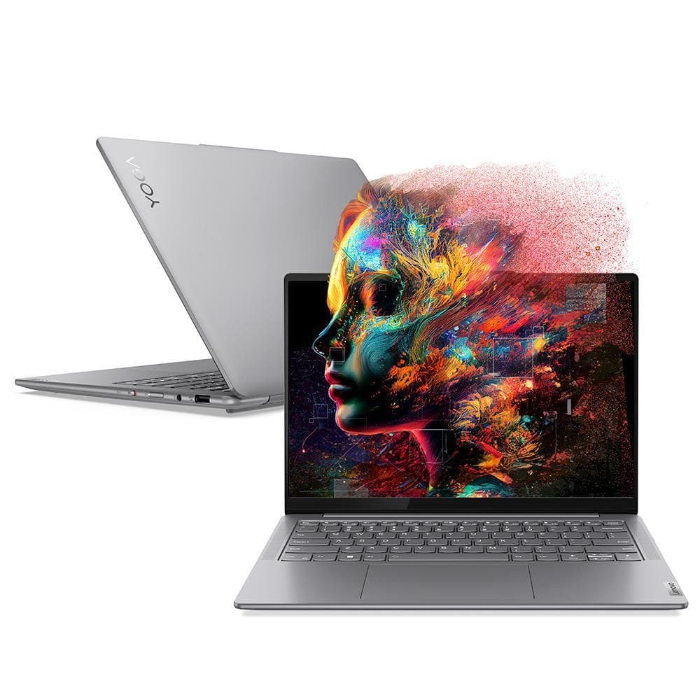 Notebook Lenovo Yoga Slim 7i Core Ultra 5, 16GB, 512GB SSD, Tela de 14” OLED, Windows 11 - 83GM0003BR