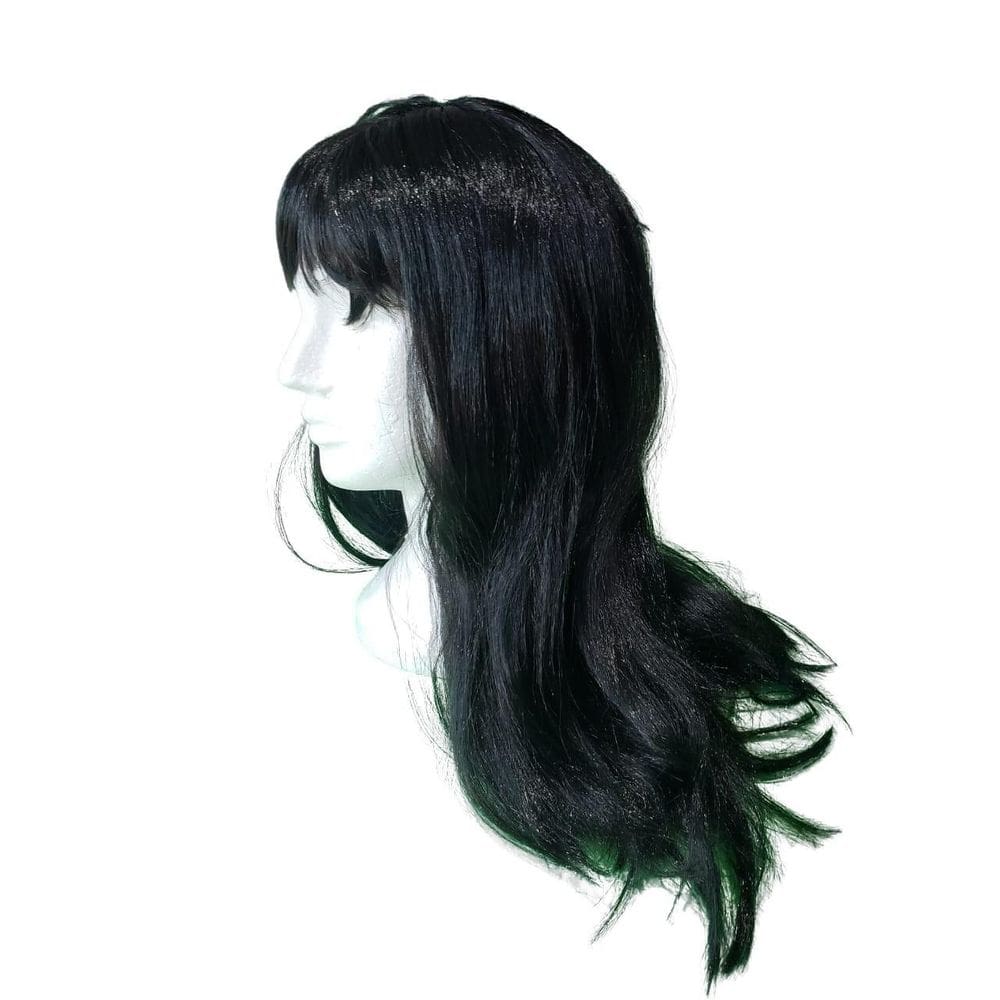 Peruca Longa Sintética Preto 60 Cm Cosplay