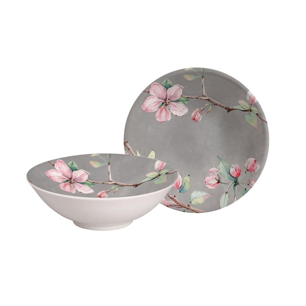 Conjunto 6 Bowls Decorados 300 Ml Colecao Sakura Kika Sato