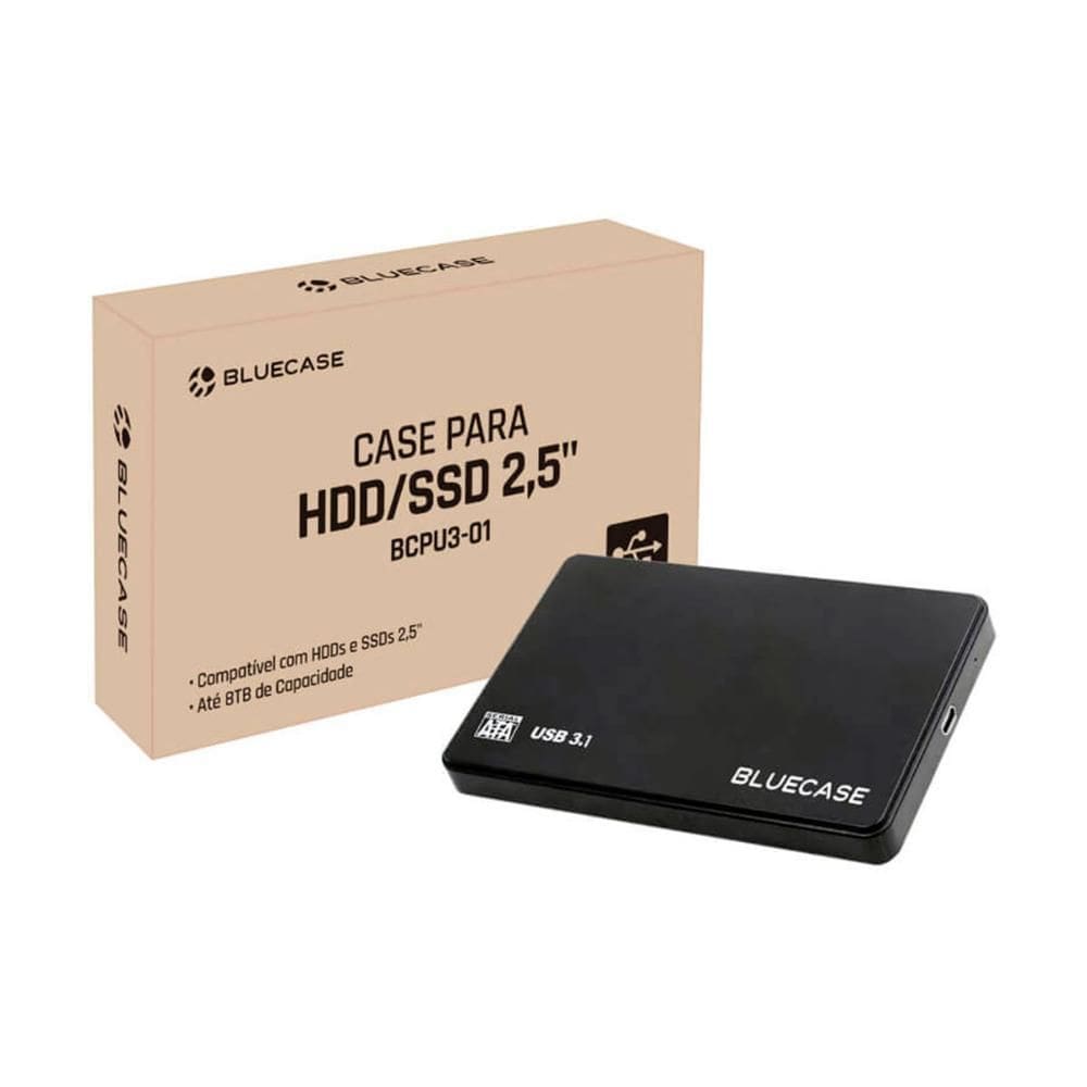 Case Para Hd Sata 2.5 Bluecase - Usb 3.0 - Bcpu3-01