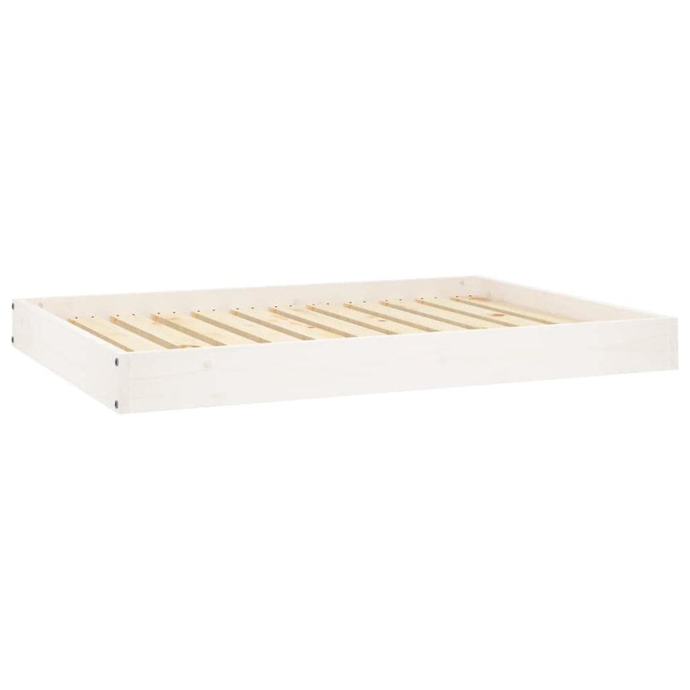 Cama para cães vidaXL Solid Pinewood, confortável, resistente, branca