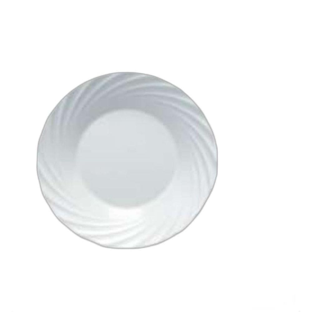 Jogo De Prato Jasmin 06 Pratos Fundos - Sopa - 23Cm Branco