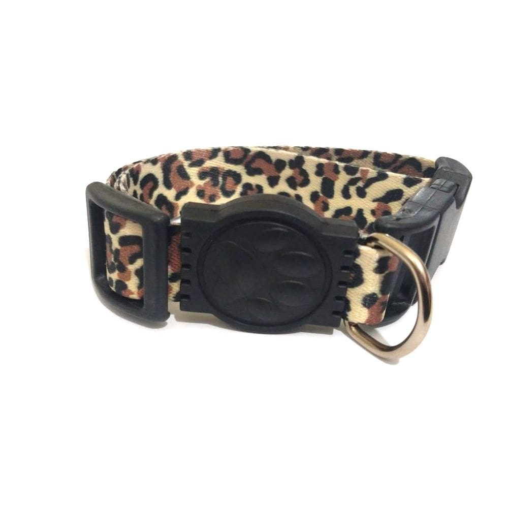 Coleira Seda 25mm onça Tamanho Único  32 cm a 49 cm