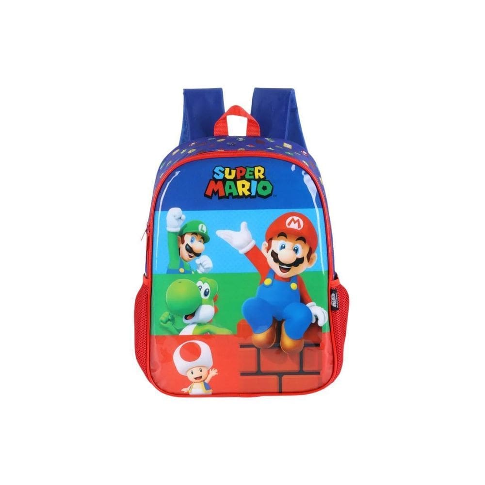 Mochila Costas Super Mario E Luigi Meninos Escolar Passeio