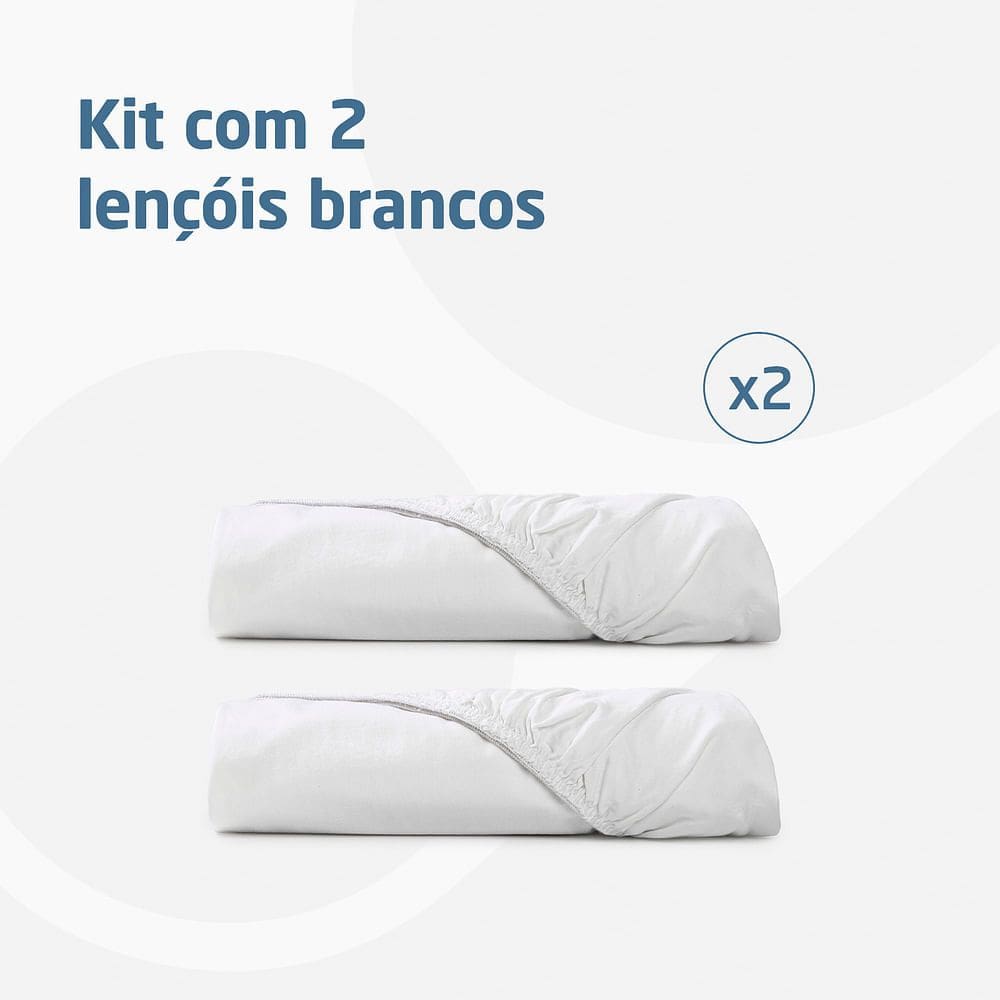 Kit 2 Lençois Iora, Iora Air e Tori Maxi-Cosi - Branco