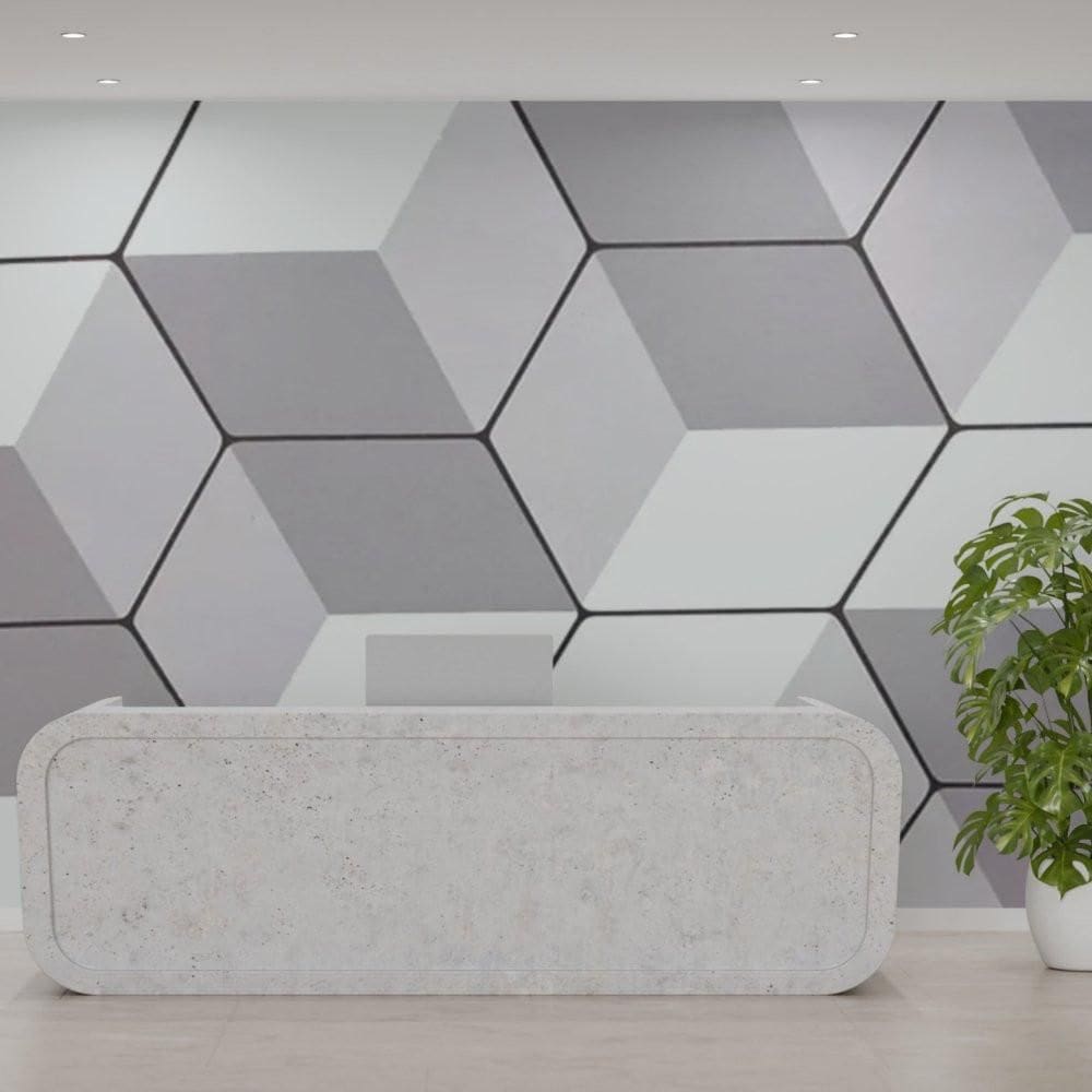 Papel Parede Adesivo Pvc Estampa Tela Geométrica - 5 Metros