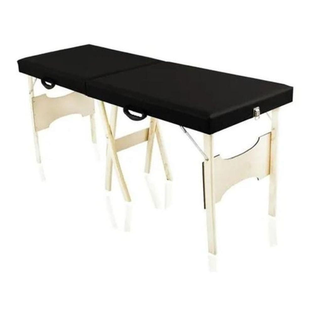 Divã Mala Portátil Estética Massagem + 10 Lençol TNT