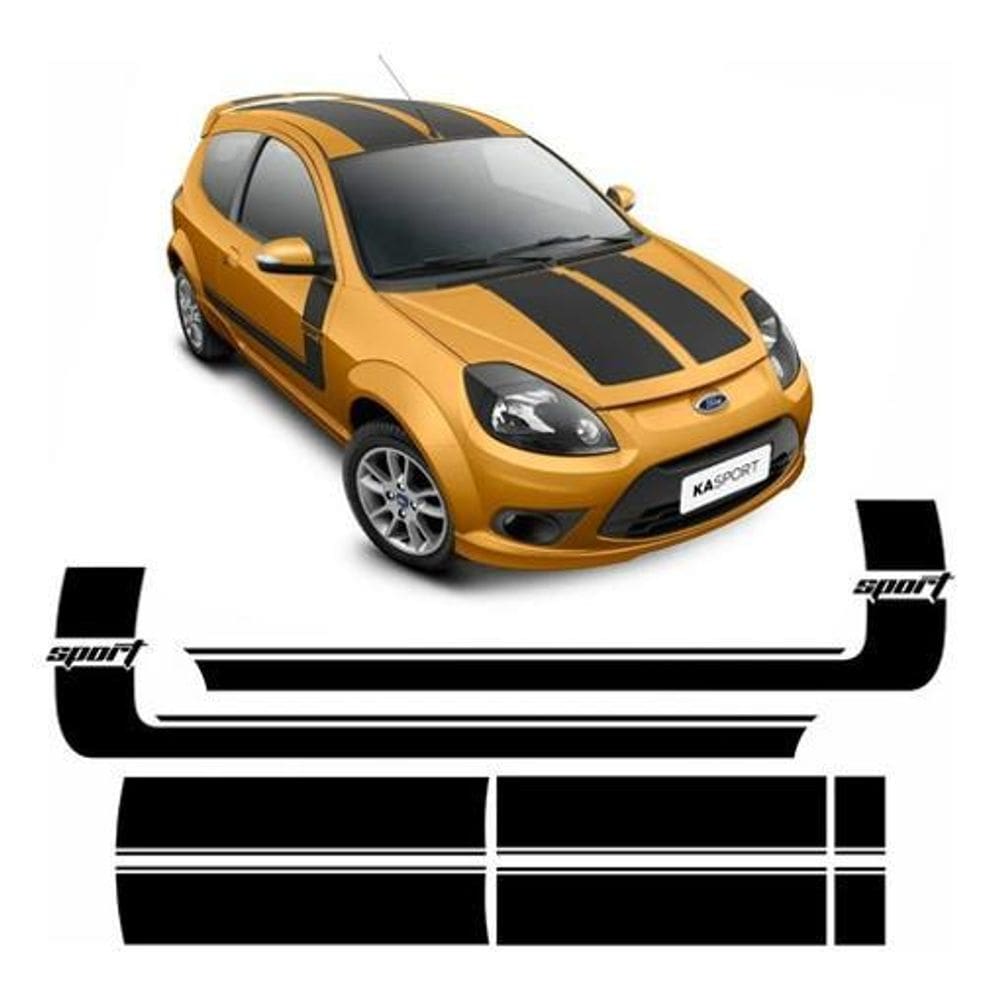 Adesivo Faixa Ford Ka Sport Lateral Capo Teto Mala Kasprt