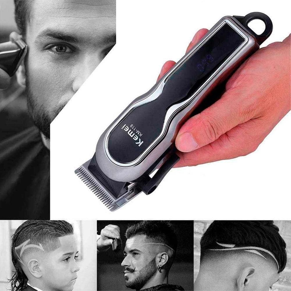 Kit Kemei Para Barba E Cabelo