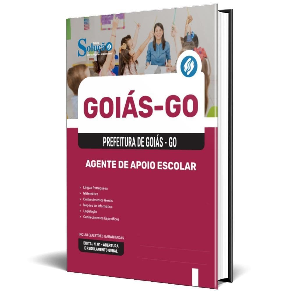 Apostila Prefeitura De Goiás Go 2025 Agente Apoio Escolar