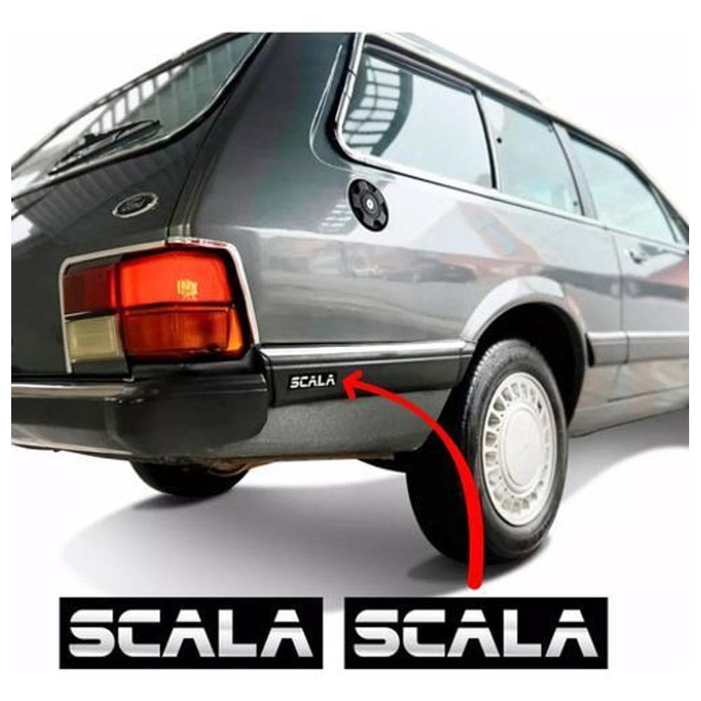 Kit Adesivo Emblema Scala Borrachão Belina Del Rey Resinado