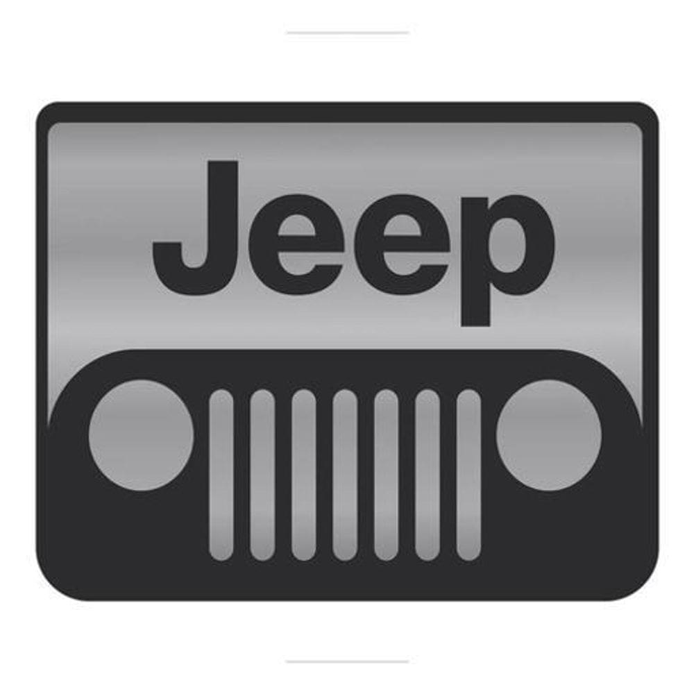 Emblema Adesivo Resinado Jeep 10X8 Cms