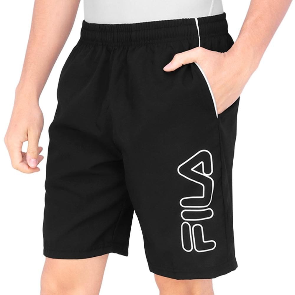 Bermuda Fila Train 7.5 IN Preto e Branco