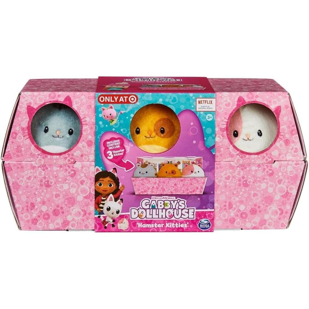 3 Pelúcias De Hamster Kitties - Gabbys Dollhouse