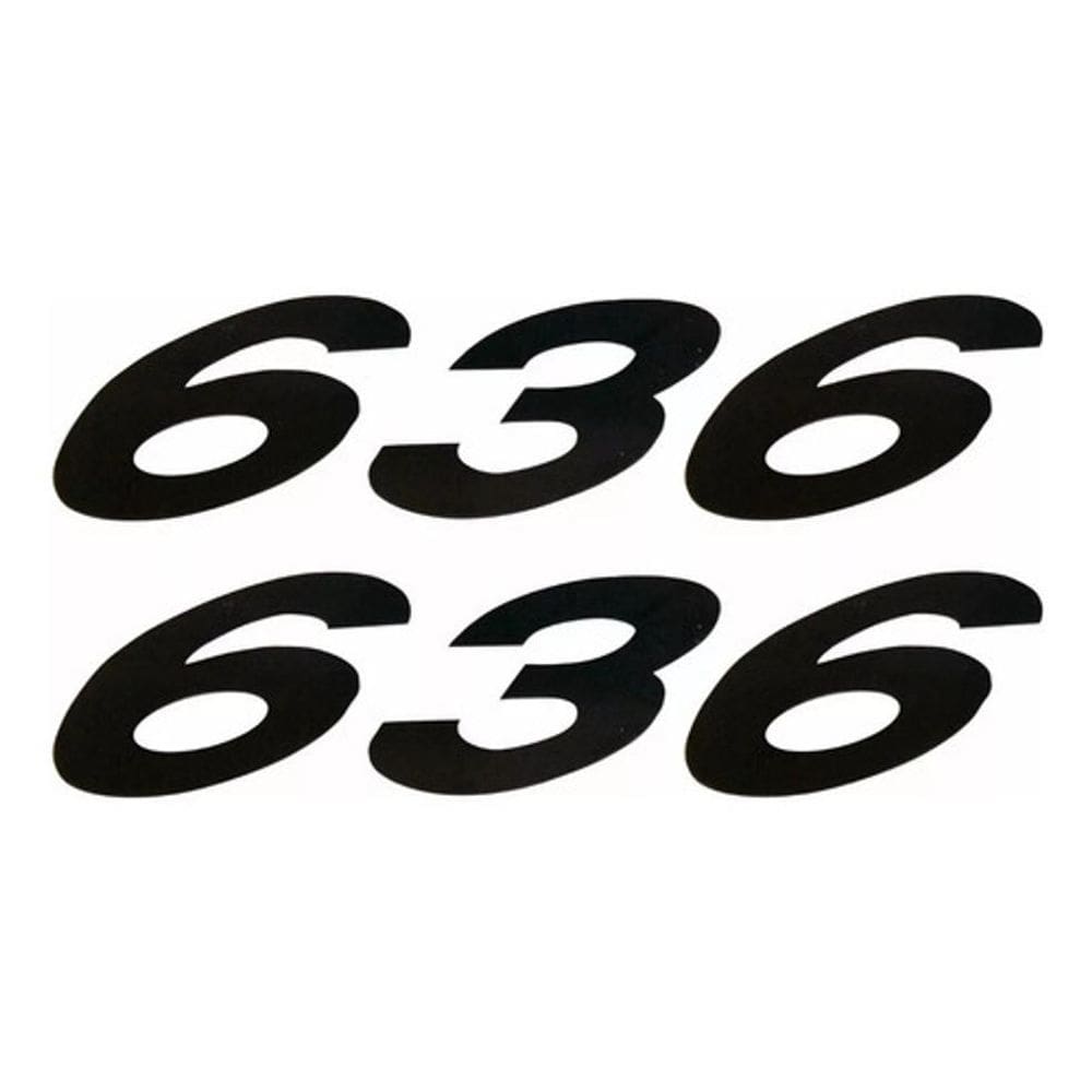 Adesivos Emblema Lateral 636 Preto Compatível Kawasaki 636A1