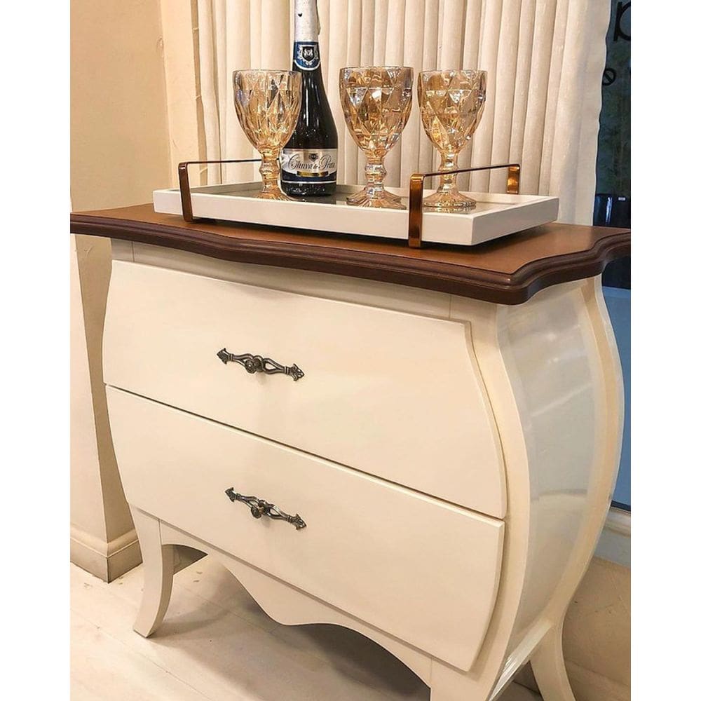 Cômoda para quarto de casal tampo laminado Bombê Montanhês