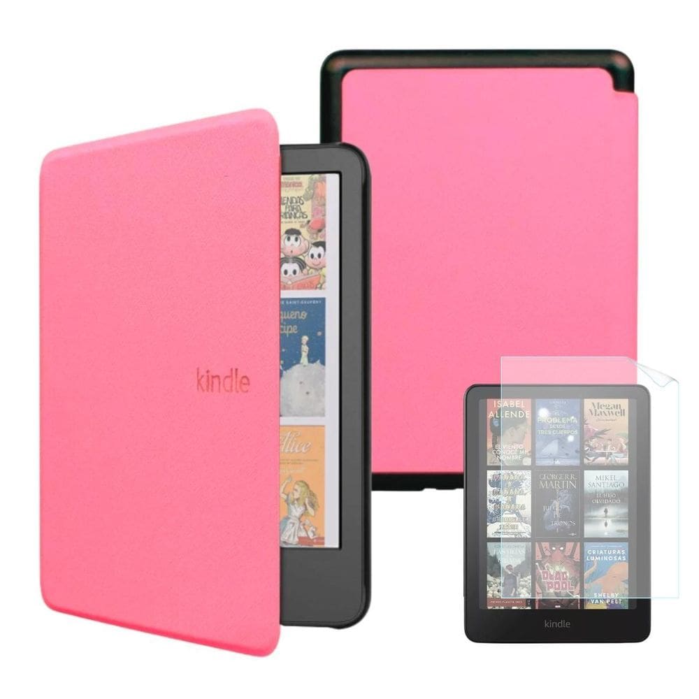 Case Couro Para Kindle Colorsoft 1  7 Polegadas  + Película