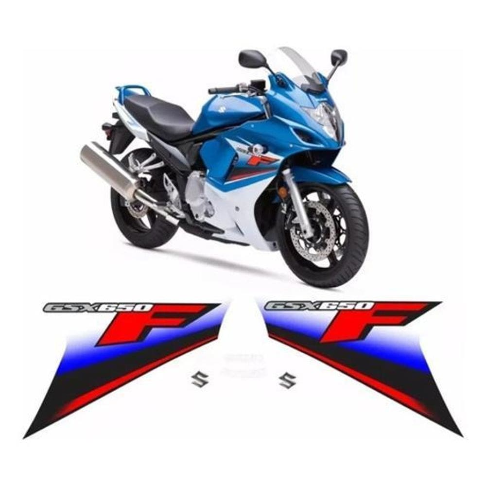 Kit Adesivos Compatível Suzuki Gsx 650F 2011 Azul