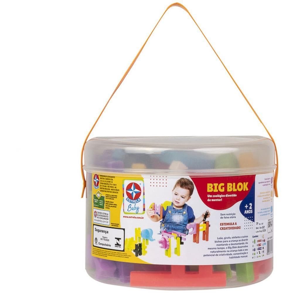 Brinquedo Para Montar Big Blok Baby - Estrela