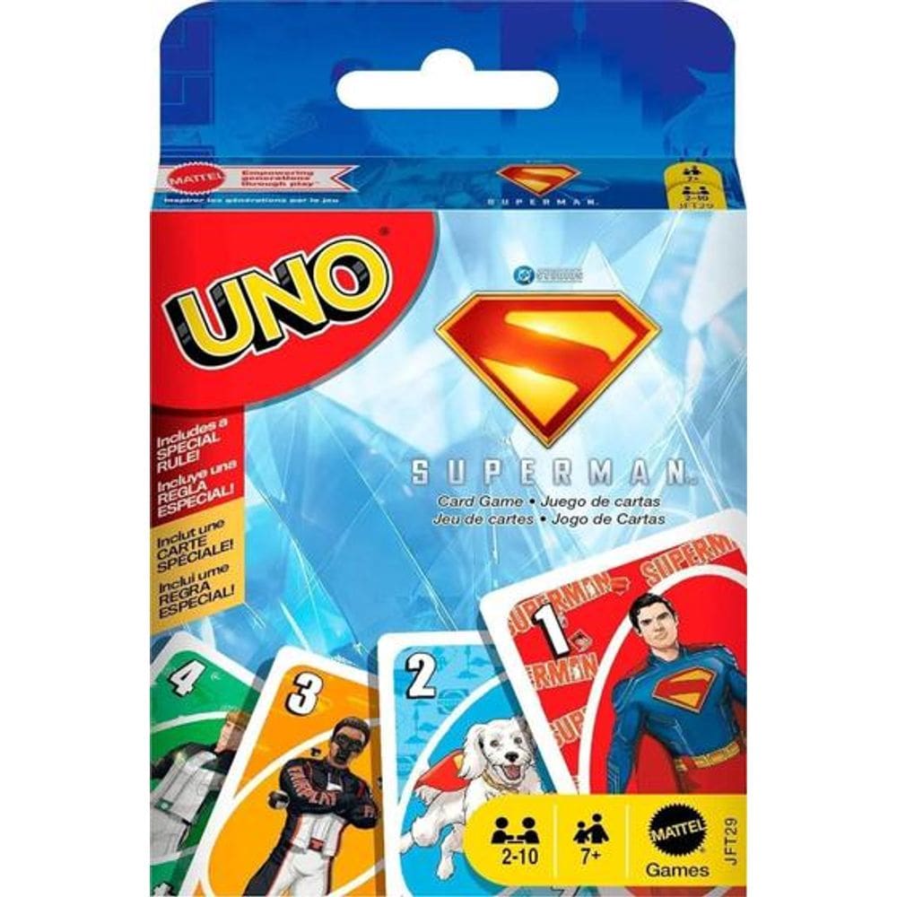 UNO Jogo de Cartas Superman MATTEL - JFT29