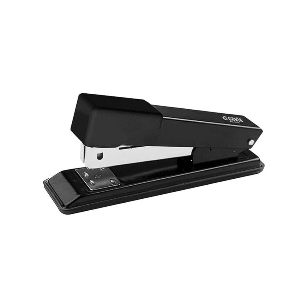 Grampeador de Metal 12cm Até 25 Folhas Grampos 24/6 e 26/6 Resistente - Cavia | Escritório | Organização | Documentos