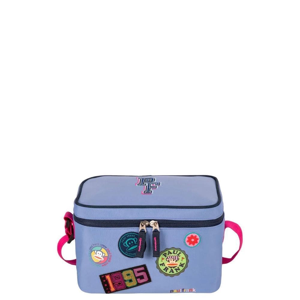 Lancheira Grande Paul Frank Casual Patches - Azul