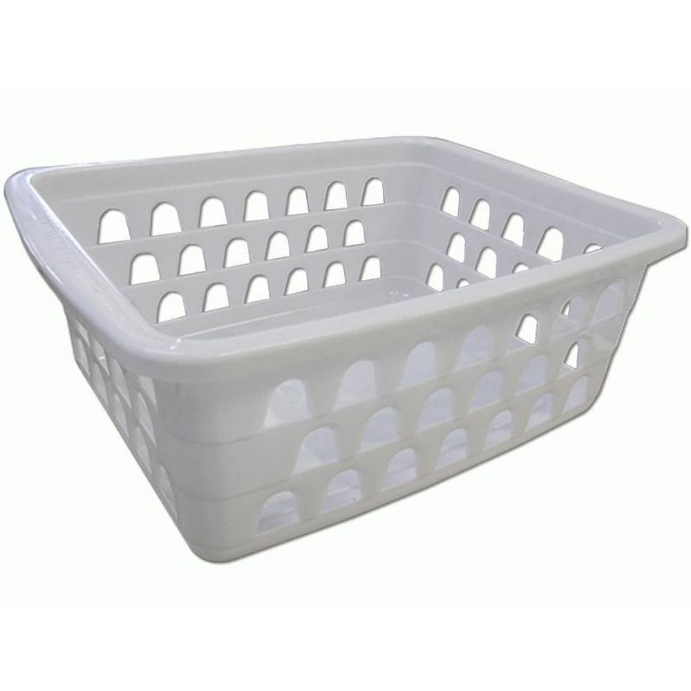 Kit 24 Peças Cesto Multiuso Pequeno Branco 12X6X16Cm Pp