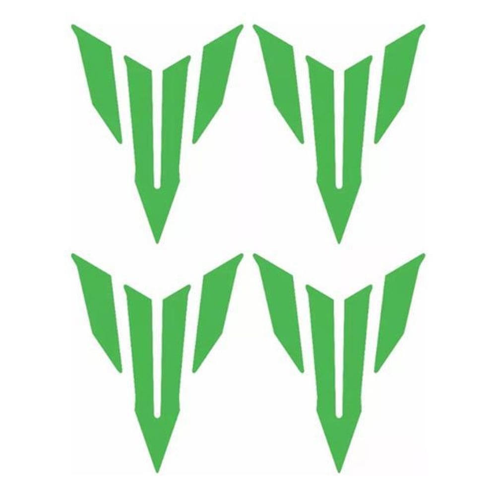 Kit 4 Adesivos Logo Mt Master Of Tork Mt03 Mt07 Mt09 Verde