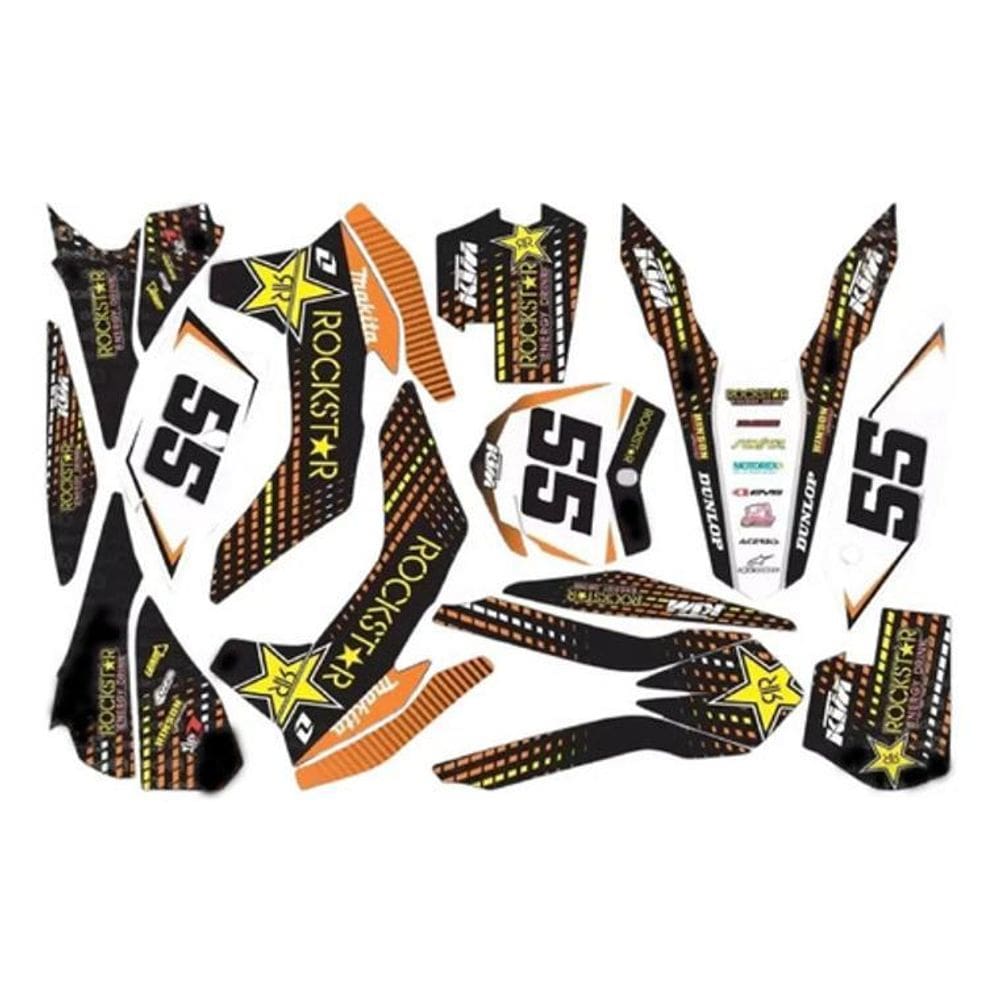 Kit Adesivo Moto Trilha Ktm Sx Sxf 350 2013 0,60Mm 3M Mt053