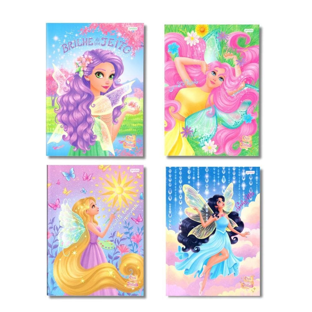 Caderno Brochura Universitário 80Fls Conto De Fada Jandaia