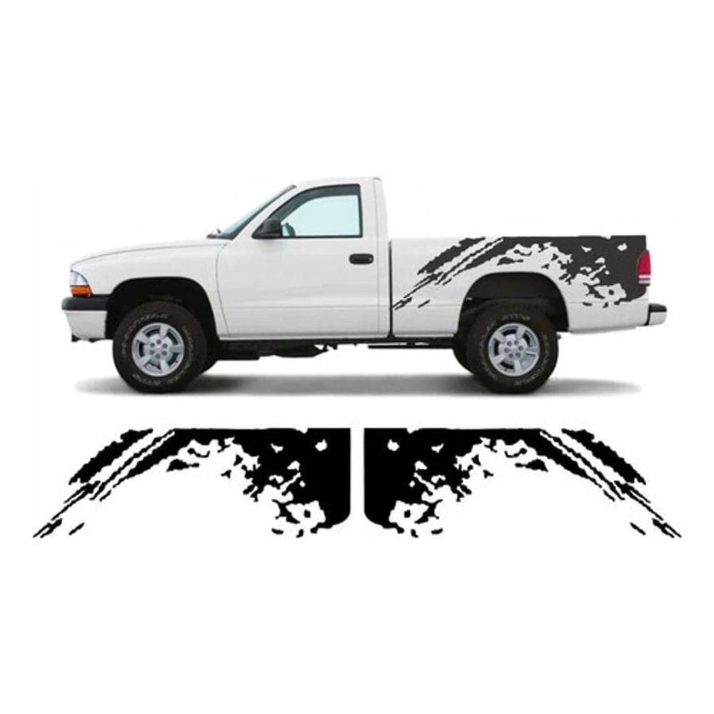 Par Adesivos Lateral Caçamba Compatível Dodge Dakota Cmba208