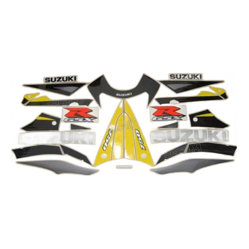 Adesivos Moto Suzuki Gsxr 750 2003 Amarela E Cinza 75003
