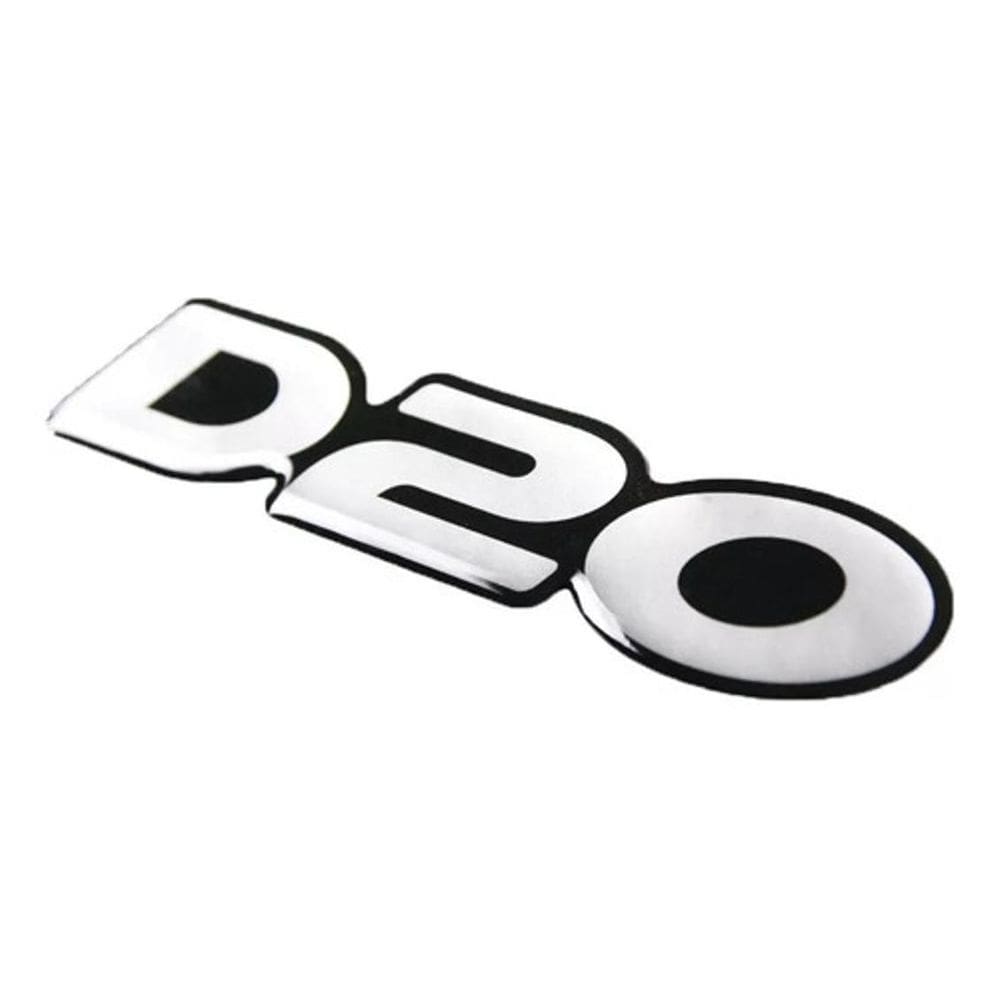 Adesivo Emblema Chevrolet D20 Resinado Prata D20R01