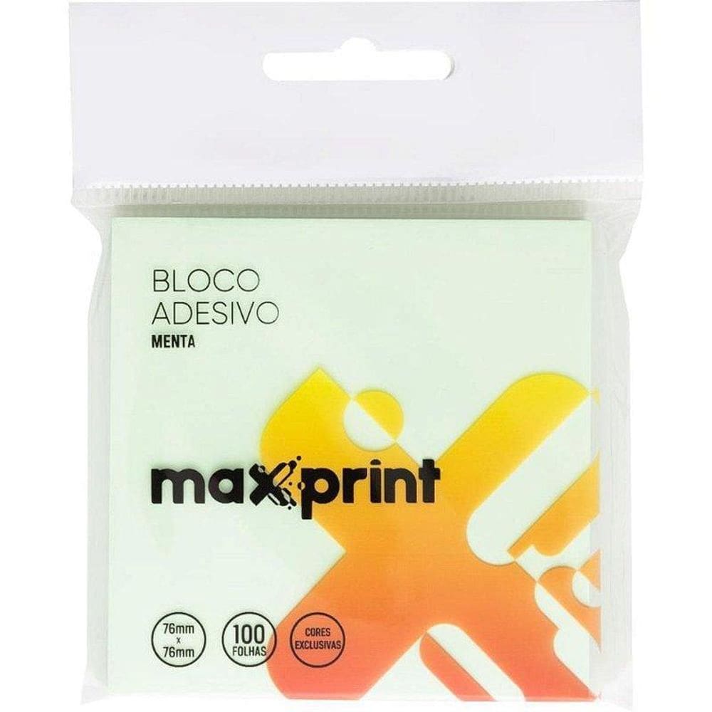 Bloco De Recado Autoadesivo 76X76Mm Hope Menta 100Fls