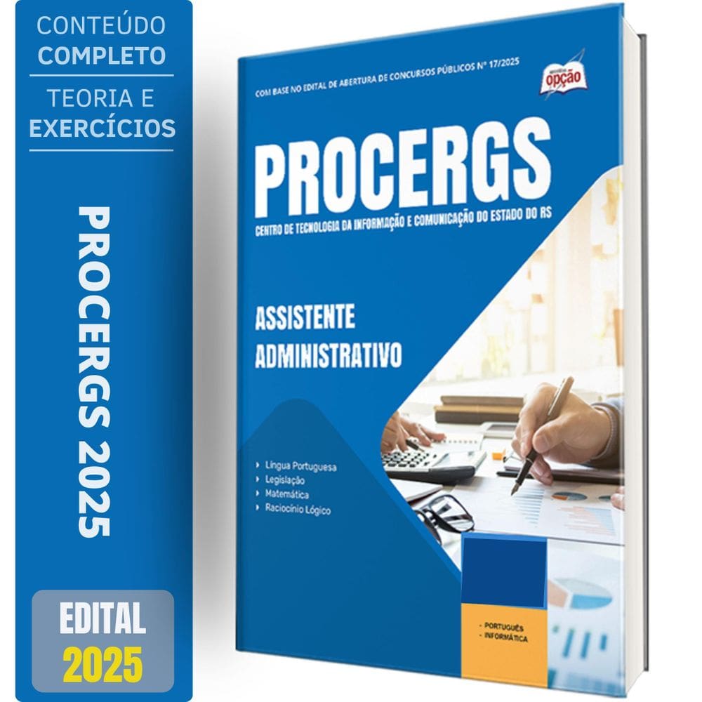 Apostila Procergs Rs 2025 Assistente Administrativo