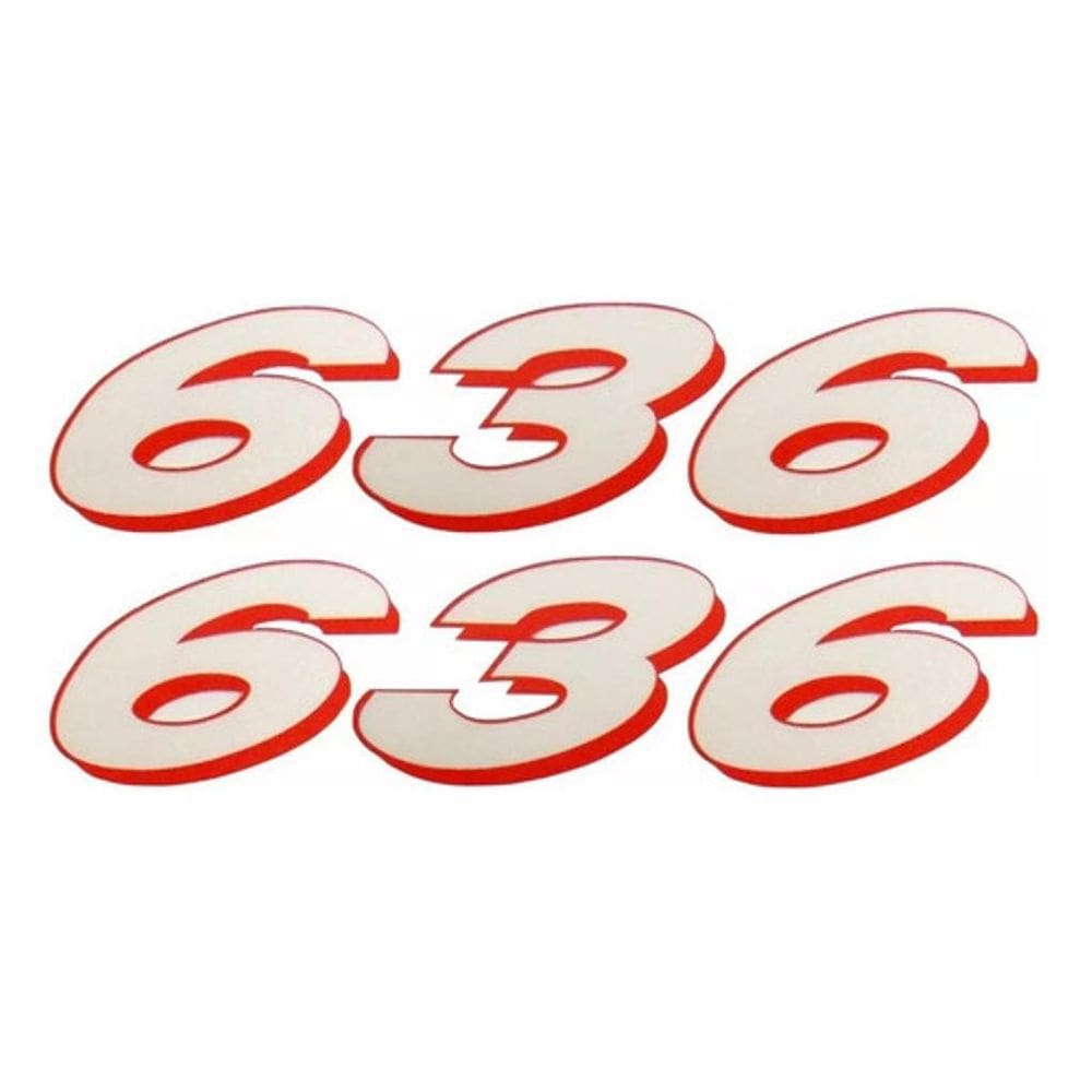 Par Adesivos Laterais 636 Vermelho Compatível Kawasaki 636A3