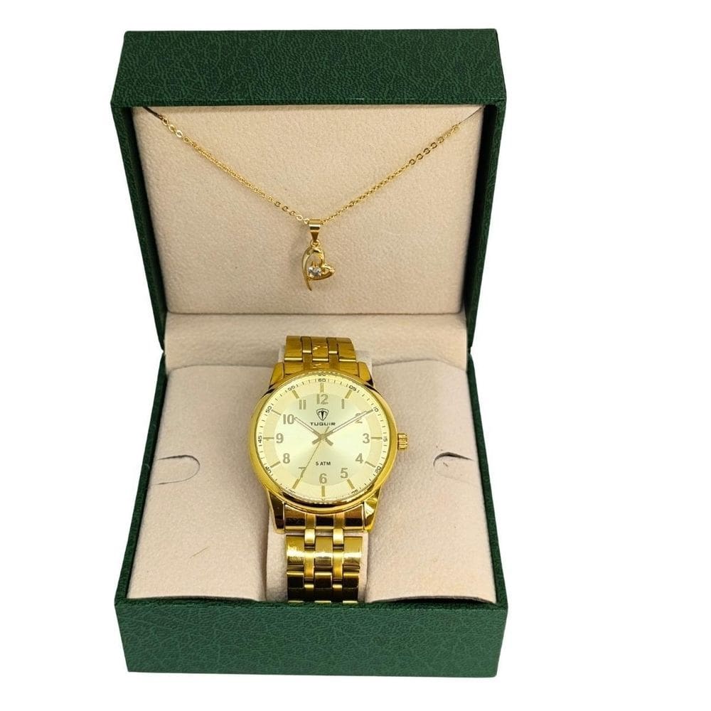Relógio Feminino Tuguir Analógico 2138 Dourado