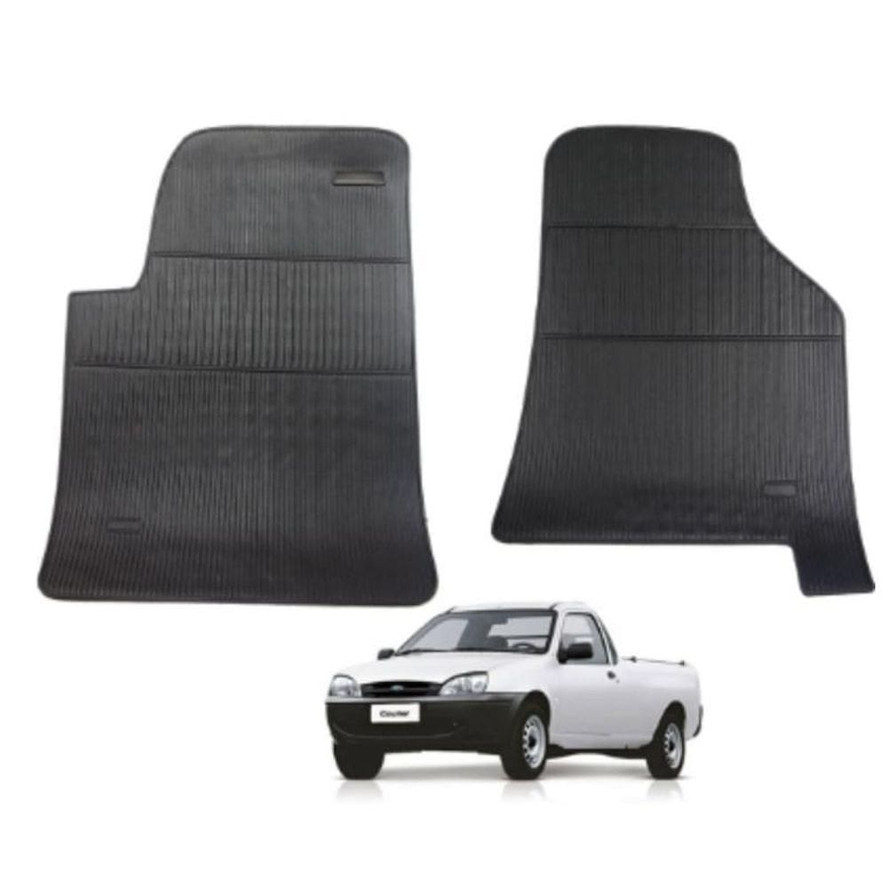 Tapete De Borracha Cabine Courier 2 Peças