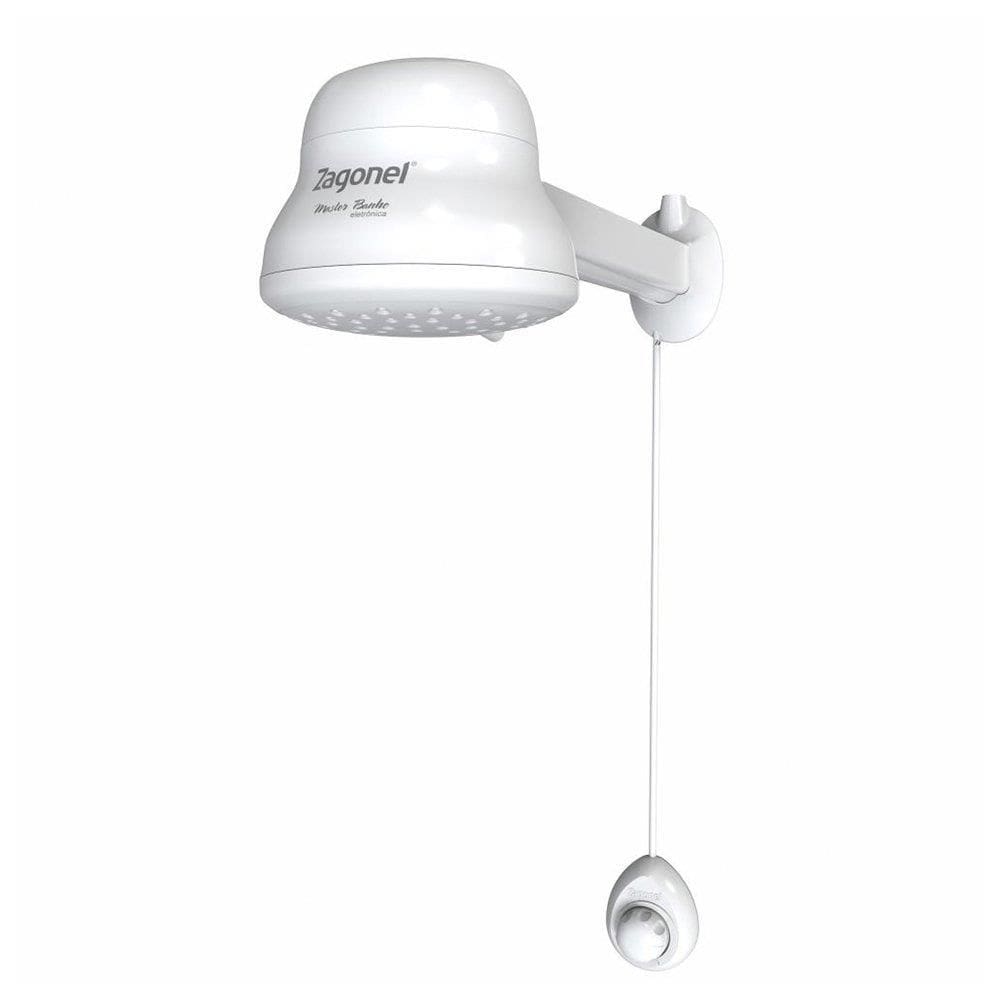 Chuveiro Zagonel Ducha Master Banho Eletrônico Branco