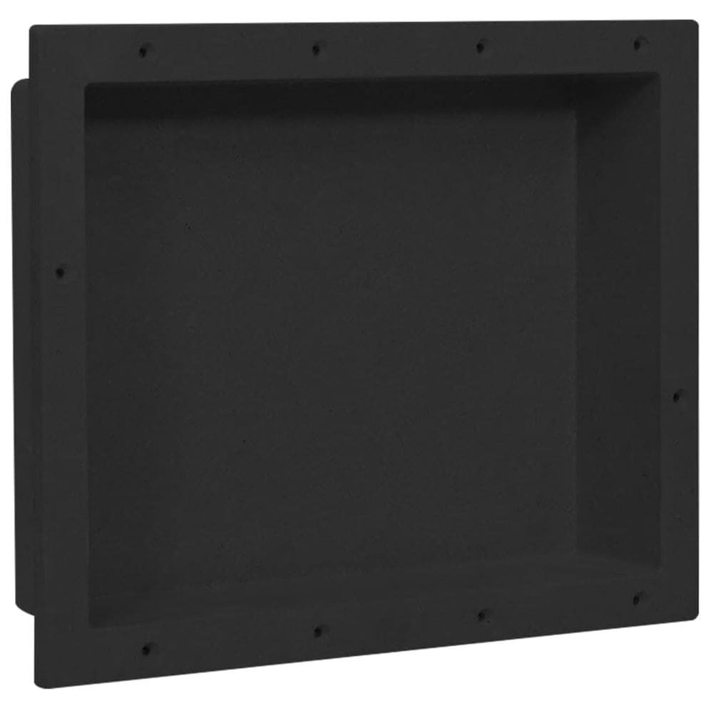 Nicho de chuveiro vidaXL Black Matt Finish SMC Material 41x51x10cm
