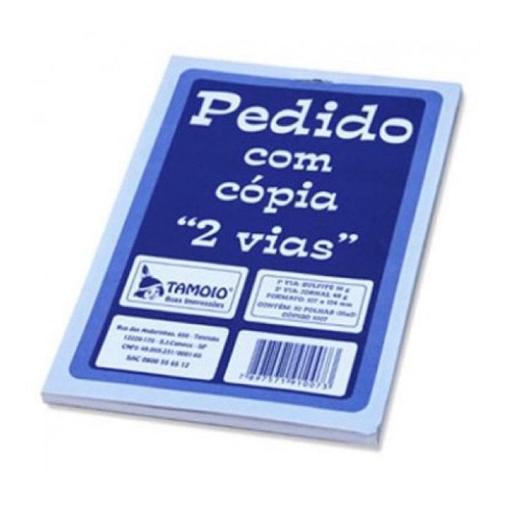 Bloco De Pedido Com 2 Vias - 213X163Mm 25X 2 Folhas