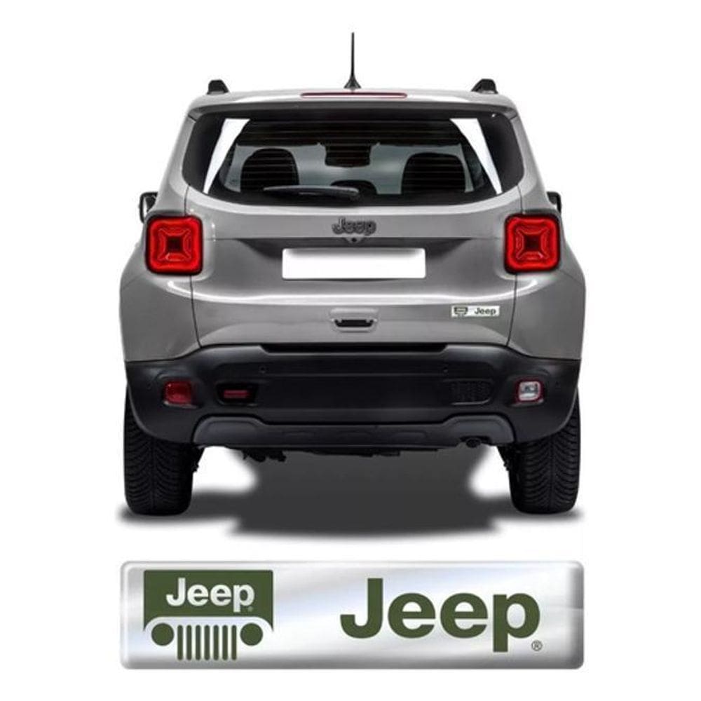 Aplique Emblema Jeep Renegade Resinado Cromado Res07 Fgc