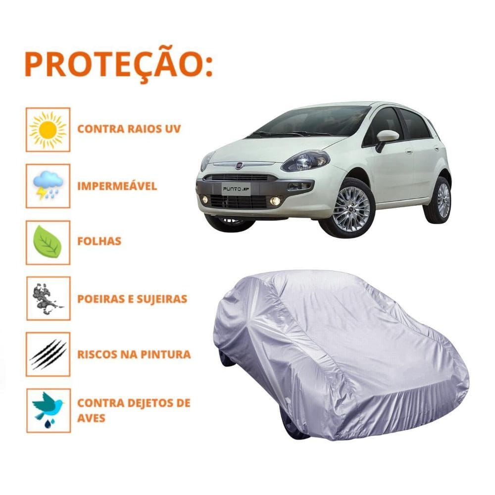 Capa Cobrir Carro Fiat Punto Proteção E Qualidade