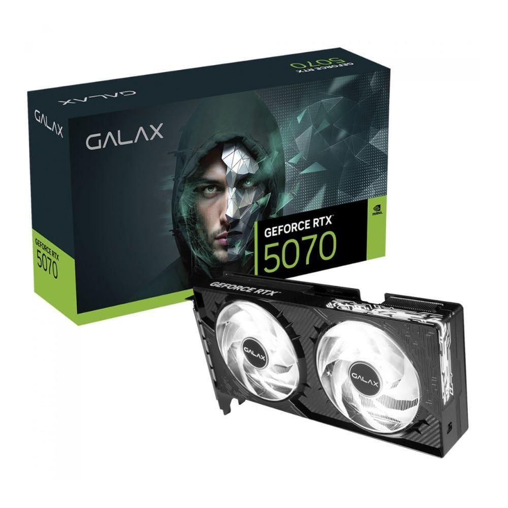 Placa de Video Galax RTX 5070 12GB GDDR7 192Bits 1-Click OC Ray Tracing DLSS 4