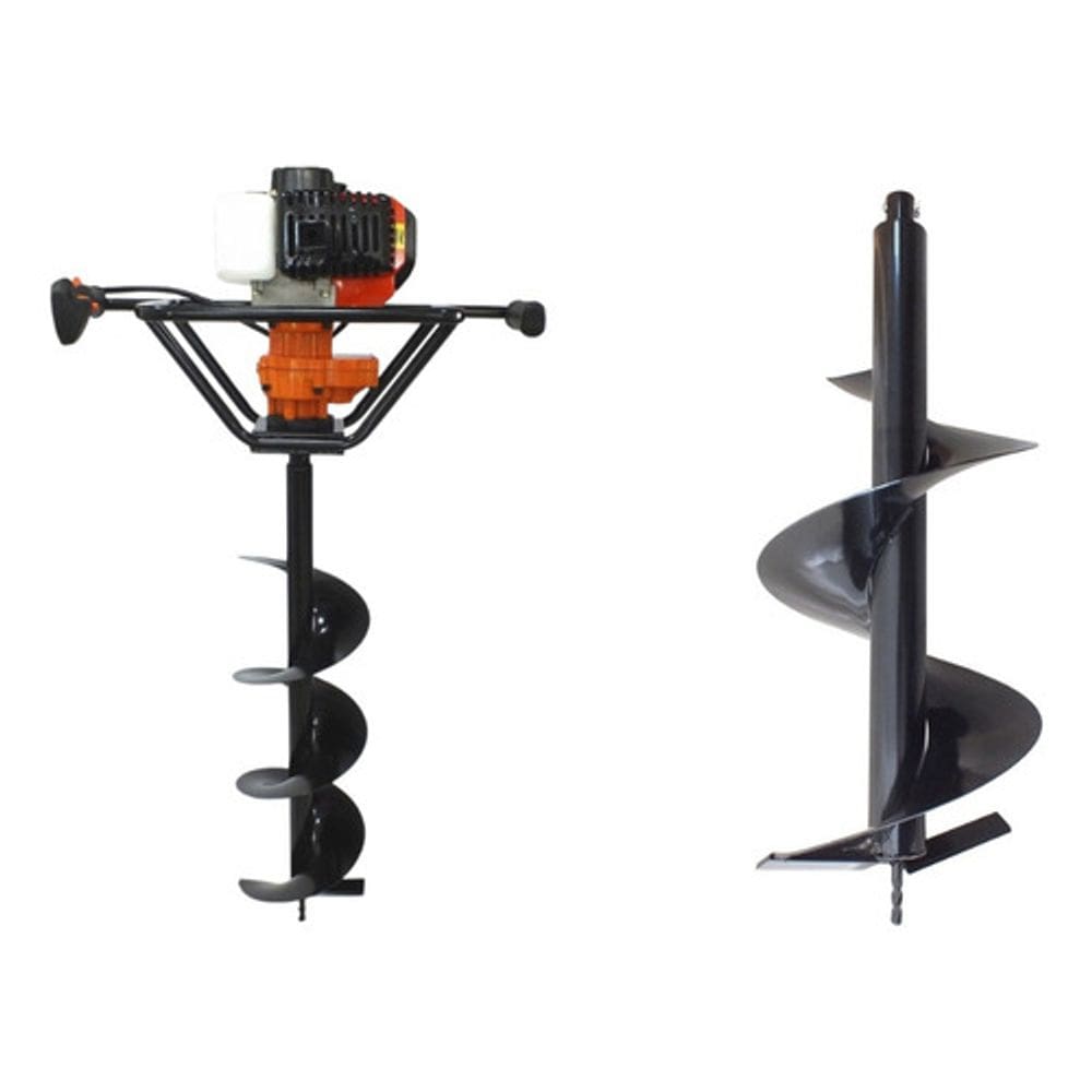 Perfurador De Solo Vulcan + Broca 20x80cm + Broca 30x80cm