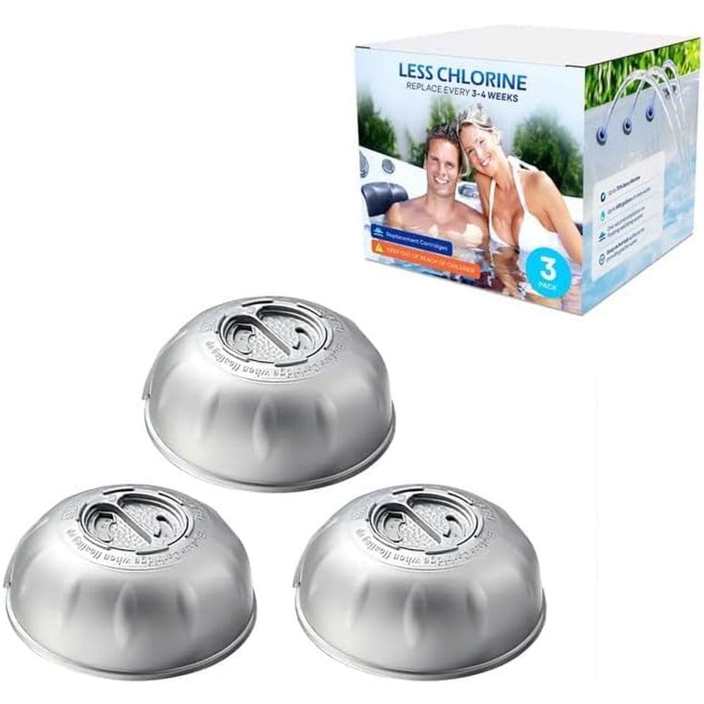 Pacote com 3 cartuchos de cloro para banheira de hidromassagem
