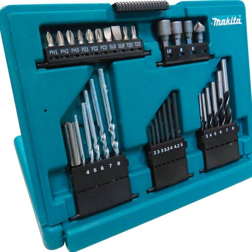 Kit De Brocas E Bits - Maleta 33 Peças Makita