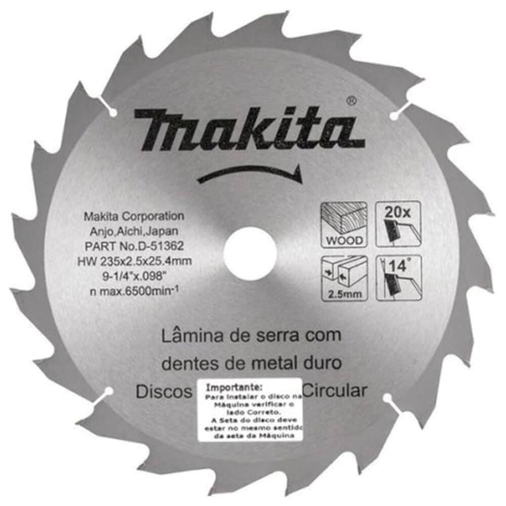 Laminas De Serra Tct235x25,4mm 20dentes