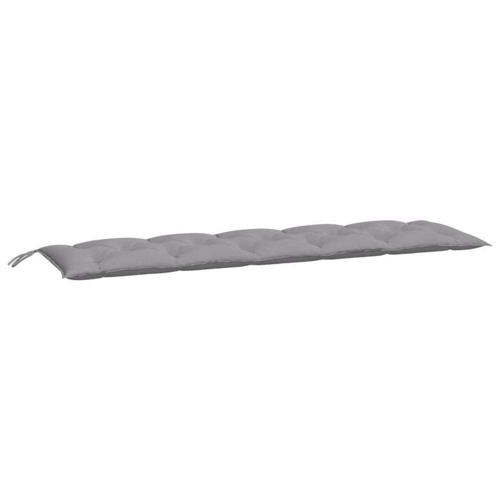 Almofada de banco de jardim VidaXL Comfortable 180x50x7cm Cinza